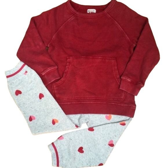 Gymboree Girls Sweatshirt and Pants Set, Size 3T (Girl), Valentine's Day - Picture 1 of 6